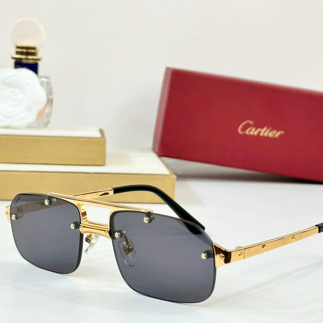 SANTOS RECTANGULAR FRAME SUNGLASSES CT0660S IN METAL