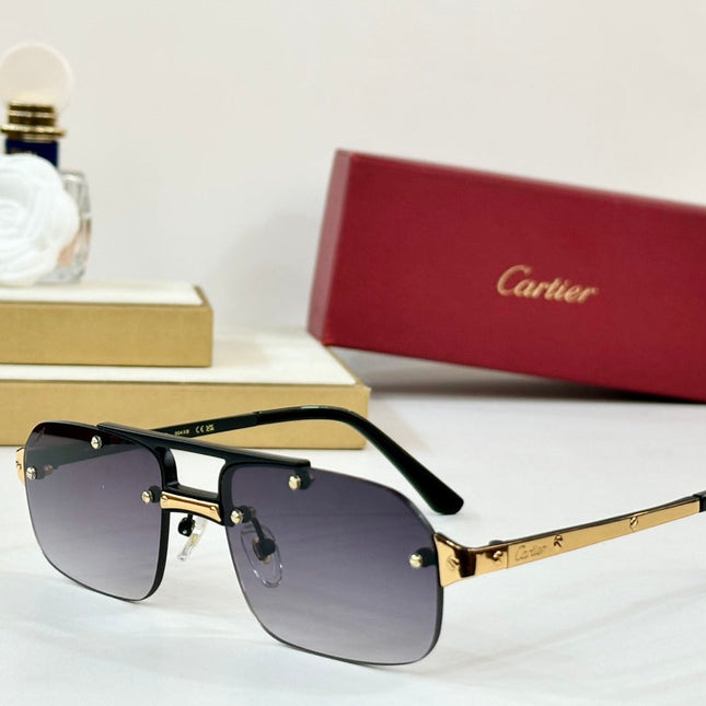 SANTOS RECTANGULAR FRAME SUNGLASSES CT0660S IN METAL