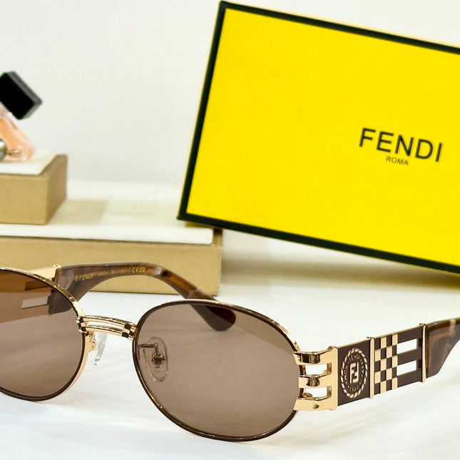 FIRST CRYSTAL CHUNKY OVAL FRAME SUNGLASSES 7078 IN METAL