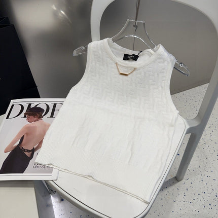 CAMISOLE 627711 IN WHITE COTTON RIBBED KNIT