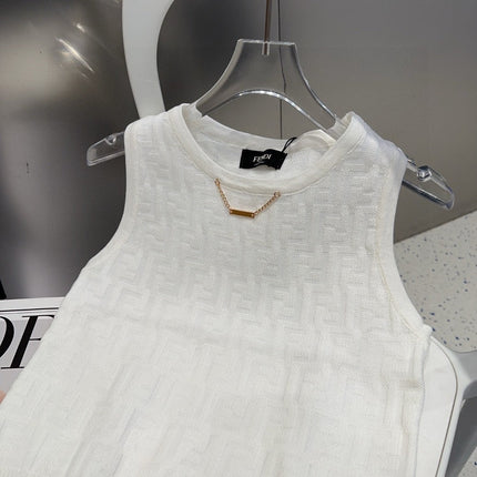 CAMISOLE 627711 IN WHITE COTTON RIBBED KNIT