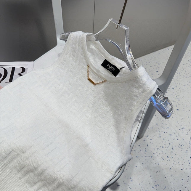 CAMISOLE 627711 IN WHITE COTTON RIBBED KNIT