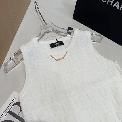 CAMISOLE 627711 IN WHITE COTTON RIBBED KNIT