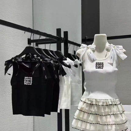 TANK TOP 615182 IN WHITE COTTON RIBBED KNIT