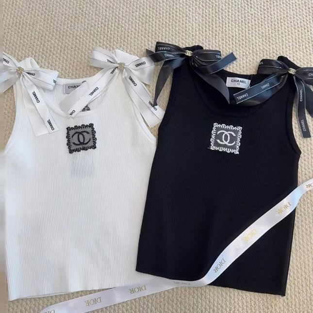 TANK TOP 615182 IN WHITE COTTON RIBBED KNIT