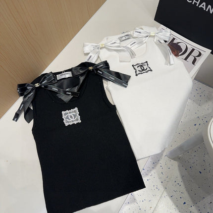 TANK TOP 615182 IN WHITE COTTON RIBBED KNIT