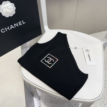 ONE SHOULDER TOP 624509 IN BLACK COTTON MULTICOLOR LOGO