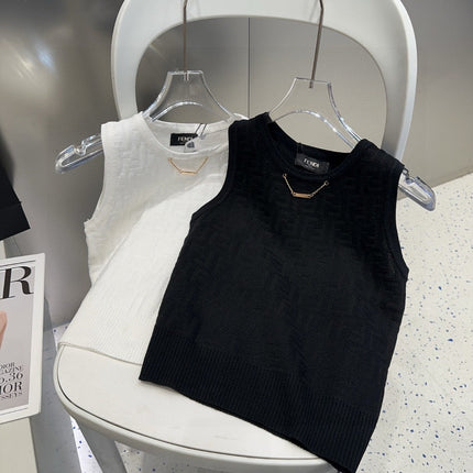 CAMISOLE 627710 IN BLACK COTTON RIBBED KNIT