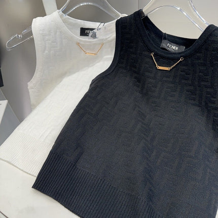 CAMISOLE 627710 IN BLACK COTTON RIBBED KNIT