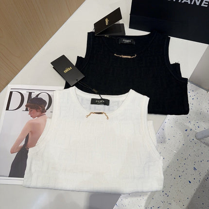 CAMISOLE 627710 IN BLACK COTTON RIBBED KNIT