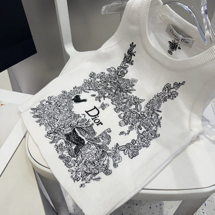 TANK TOP 639176 IN WHITE COTTON RIBBED KNIT