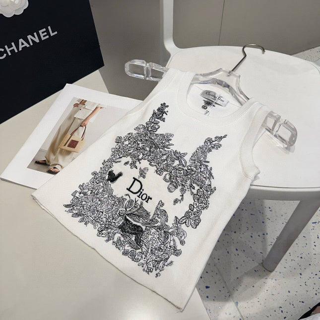 TANK TOP 639176 IN WHITE COTTON RIBBED KNIT