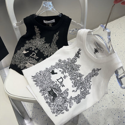 TANK TOP 639176 IN WHITE COTTON RIBBED KNIT