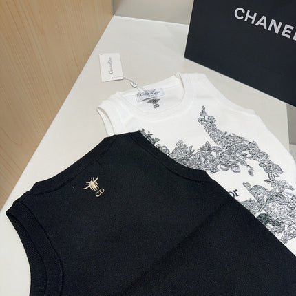 TANK TOP 639176 IN WHITE COTTON RIBBED KNIT