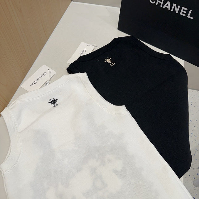 TANK TOP 639177 IN BLACK COTTON RIBBED KNIT