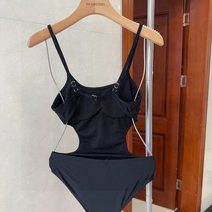 CELINE BIKINI 25S BODYSUIT IN BLACK 742672