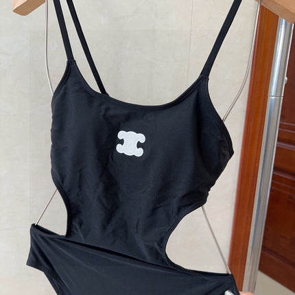CELINE BIKINI 25S BODYSUIT IN BLACK 742672