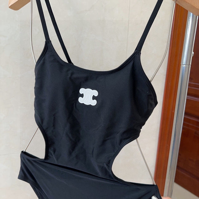 CELINE BIKINI 25S BODYSUIT IN BLACK 742672