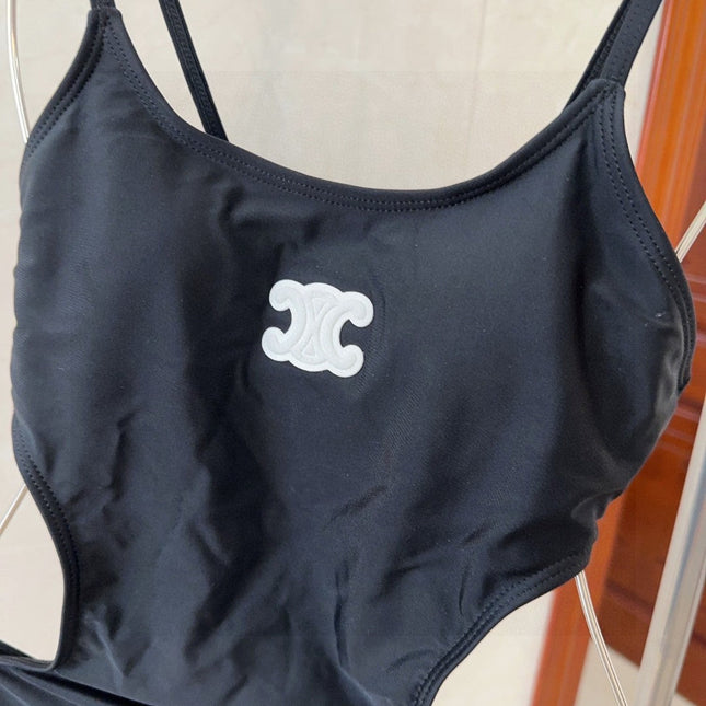 CELINE BIKINI 25S BODYSUIT IN BLACK 742672
