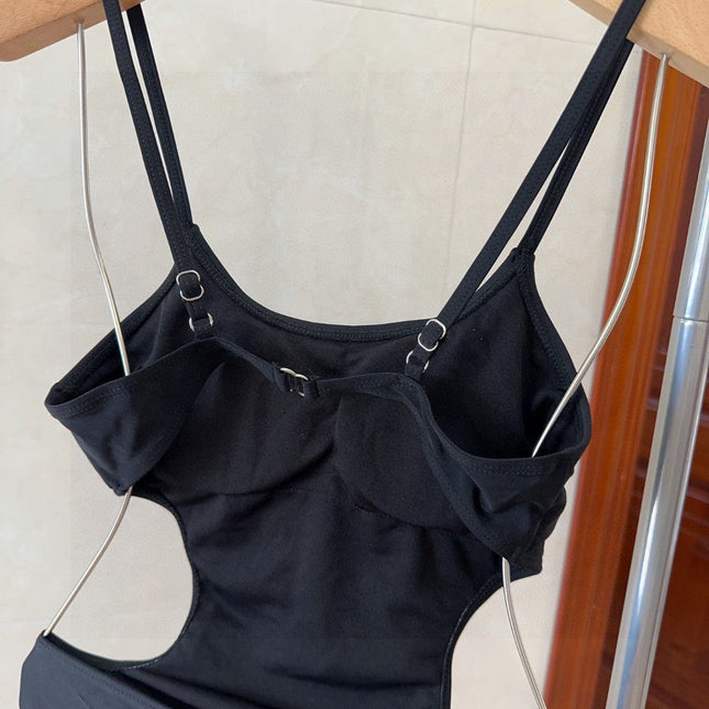 CELINE BIKINI 25S BODYSUIT IN BLACK 742672