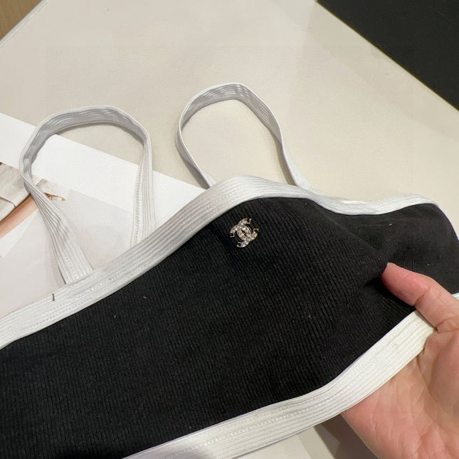 CHANEL BIKINI 25S TWO PIECE IN BLACK 742680