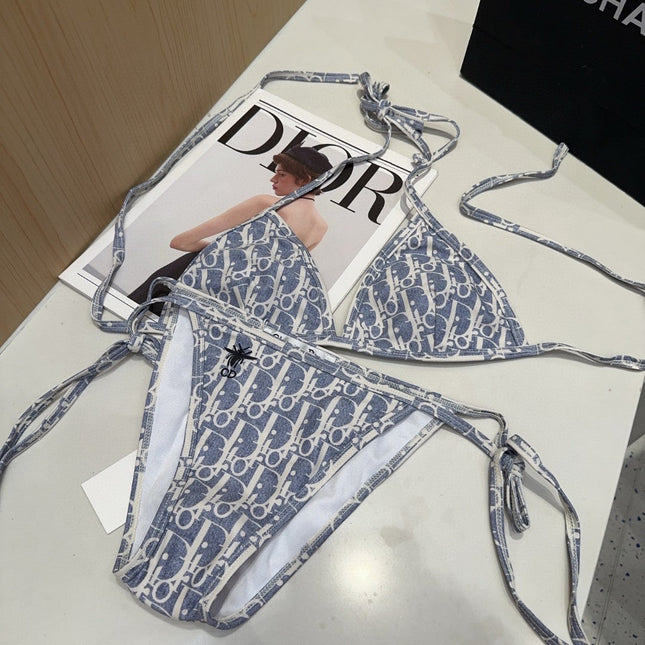 DIOR BIKINI 25S TWO PIECE IN LIGHT BLUE 742677