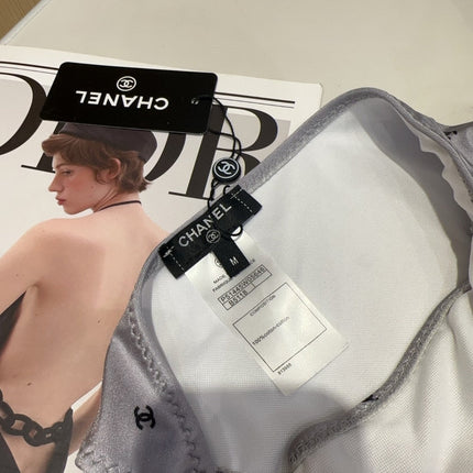 CHANEL BIKINI 25S TWO PIECE IN GRAY 742678