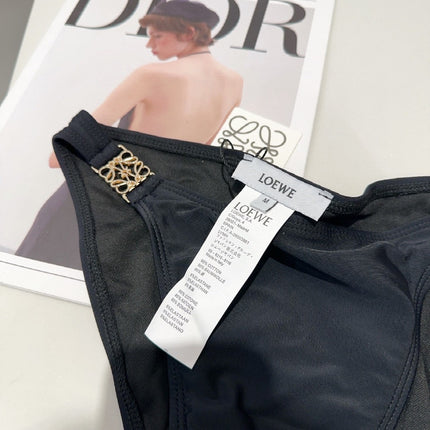 LOEWE BIKINI 25S TWO PIECE IN BLACK FULL 742673