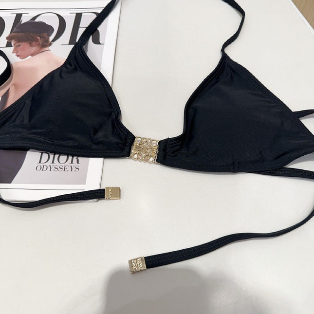 LOEWE BIKINI 25S TWO PIECE IN BLACK FULL 742673