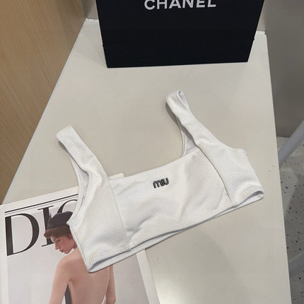 MIUMIU BIKINI 25S TWO PIECE IN WHITE 742670