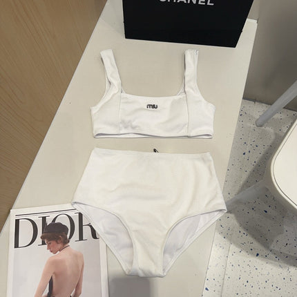 MIUMIU BIKINI 25S TWO PIECE IN WHITE 742670
