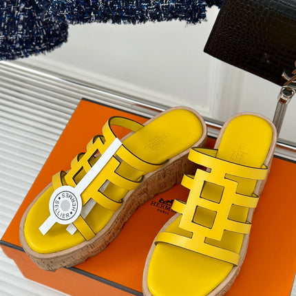 ISABELLA SANDAL LEMON CALFSKIN