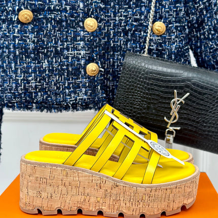 ISABELLA SANDAL LEMON CALFSKIN