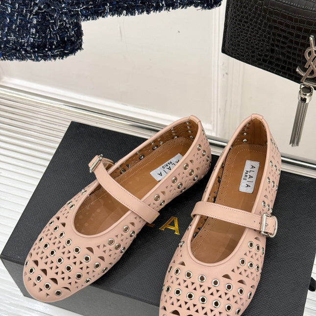 MARY JANE IN PEACH PINK CALFSKIN