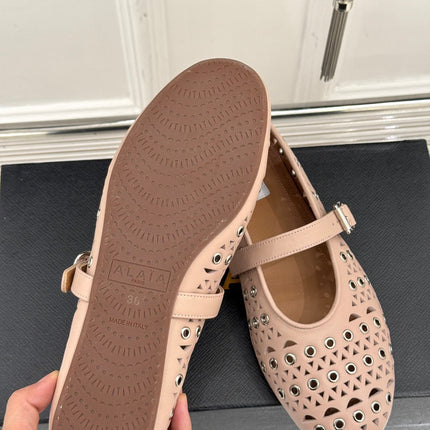 MARY JANE IN PEACH PINK CALFSKIN