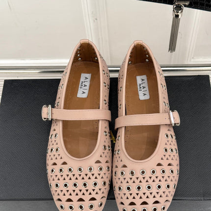 MARY JANE IN PEACH PINK CALFSKIN