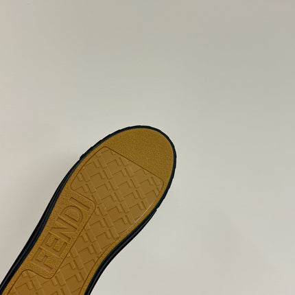 FF TRAINER SNEAKER IN BLACK CALFSKIN