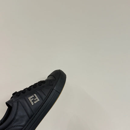 FF TRAINER SNEAKER IN BLACK CALFSKIN