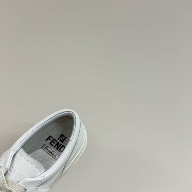 FF TRAINER SNEAKER IN WHITE CALFSKIN