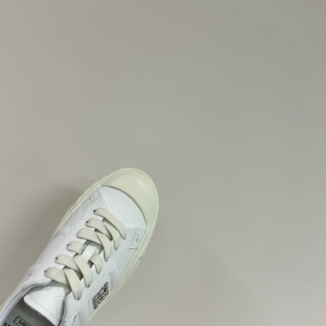 FF TRAINER SNEAKER IN WHITE CALFSKIN