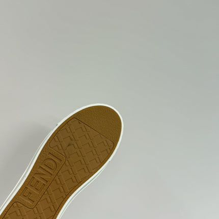 FF TRAINER SNEAKER IN WHITE CALFSKIN