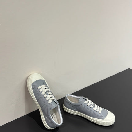 FF TRAINER SNEAKER IN DOLPHIN GRAY MIX WHITE CALFSKIN