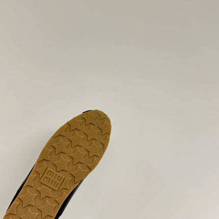 PLUME NAPPA SNEAKERS IN BLACK LAMBSKIN