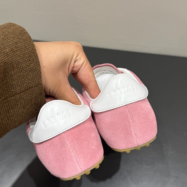 LACE-UP SNEAKER IN PINK SUEDE