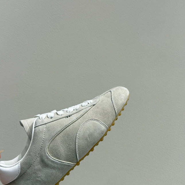 LACE-UP SNEAKER IN BEIGE SUEDE