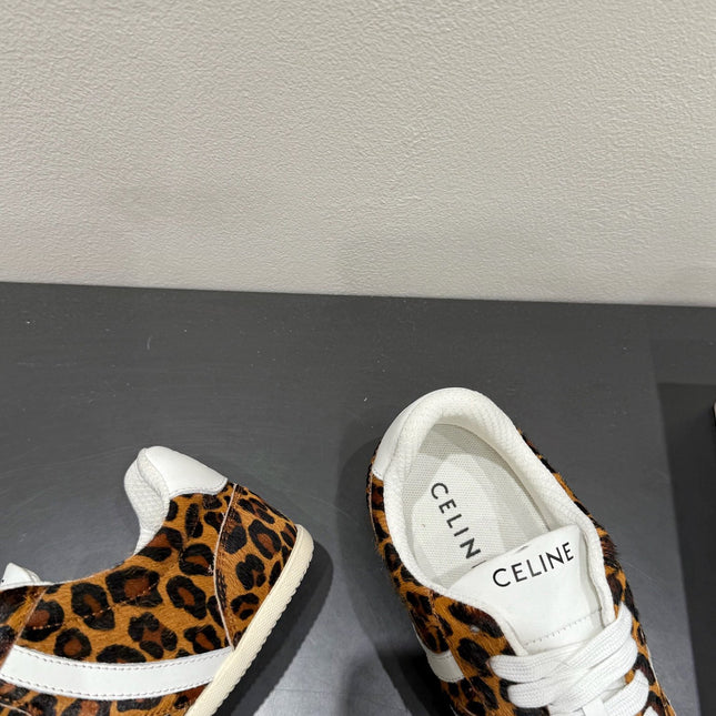 JOGGER LOW LACE-UP SNEAKER IN LEOPARD PRINTED HAIRY CALFSKIN