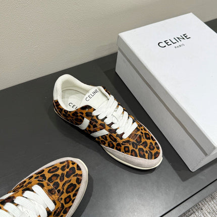 JOGGER LOW LACE-UP SNEAKER IN LEOPARD PRINTED HAIRY CALFSKIN