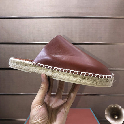 LP SEASIDE WALK MULE DEEP TAN CALFSKIN