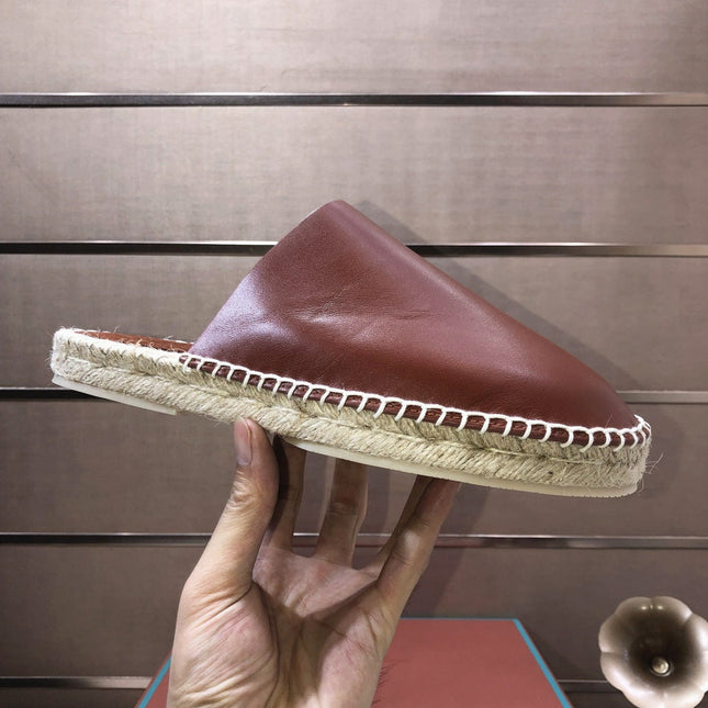 LP SEASIDE WALK MULE DEEP TAN CALFSKIN