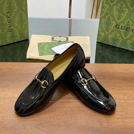 GG JORDAAN LOAFER GLOSSY BLACK LAMBSKIN